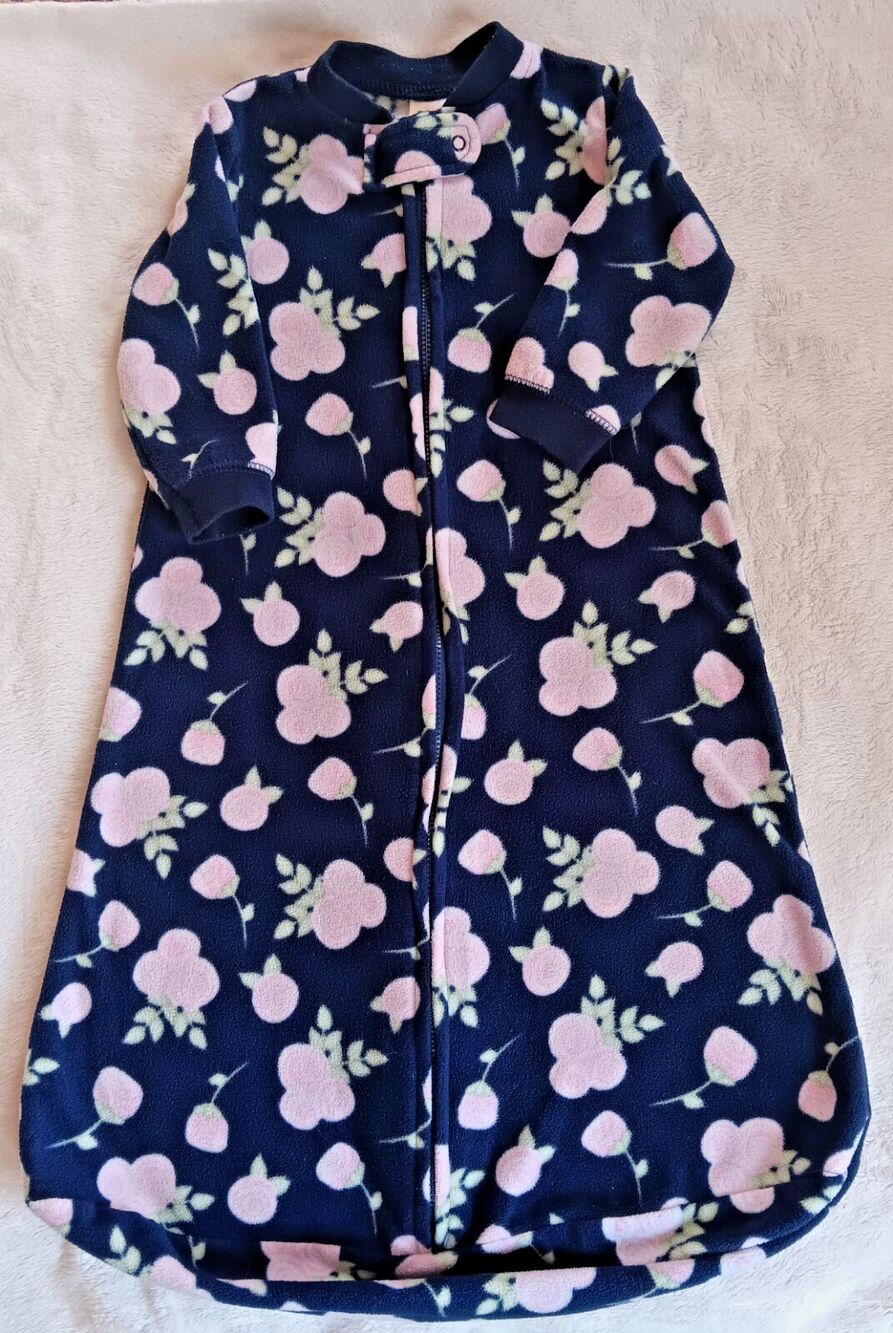 Sleep Sack 0 To 9 months HB girl Floral Northern Fleece baby infant sleepwear